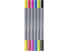 Duo aquarelmarker Goldfaber etui 6 stuks