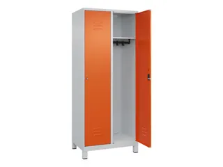 locker,HxBxD 1950x800x500mm,2vak,vak B 400mm,cil.-slot,voeten - 2