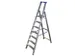 Ladder Aluminium Bordes H 1 65M 7Treden Incl. Bordes