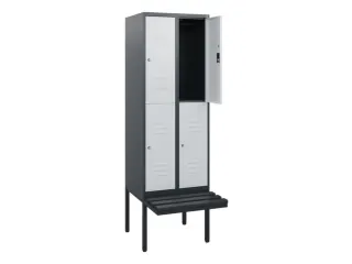Dubbeldekse dekenkist,HxBxD 1950x600x815mm,2x2vak.,vak B 300mm - 2