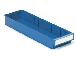 stellingbak,HxBxD 82x186x600mm,PP,blauw - 1