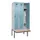 locker met bank,HxBxD 2120x900x815mm,3vak,vak B 300mm,draaigrendel