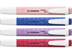 Markeerstift STABILO Swing cool Wildflower 4 kleuren 16 stuks