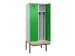 locker met bank,voor scheiding van kleding,HxBxD 2120x800x815mm,2vak
