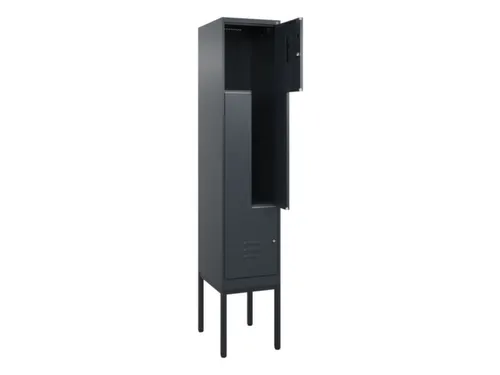Z-garderobekast,HxBxD 2120x400x500mm,vak B 200/400mm,cil.-slot
