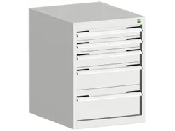 ladekast HxBxD 700x525x525mm 5laden romp RAL7035 front RAL7035