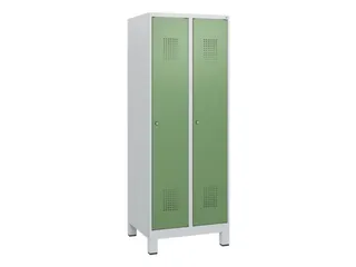 schoollocker,HxBxD 1630x600x500mm,2vak,vak B 300mm,cil.-slot,voeten - 2