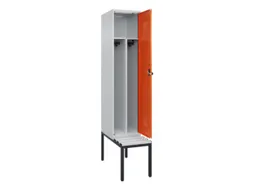 locker met bank,voor scheiding van kleding,HxBxD 2120x400x815mm,1vak