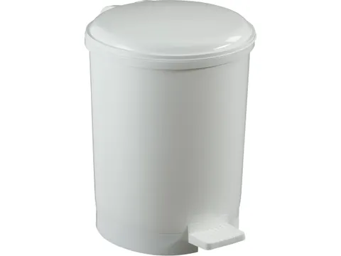 Pedaalemmer CEP 20 liter wit met soepel voetpedaal