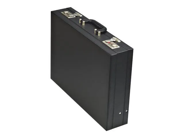 Attaché koffer Alassio PONTE. Zwart kunstleer.