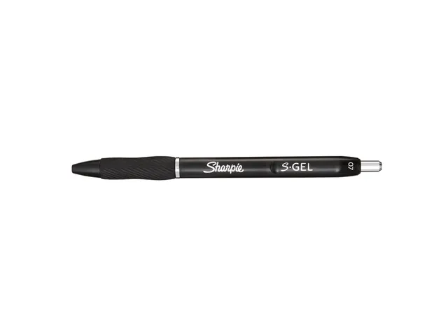 Gelschrijver Sharpie S-Gel Medium punt 0.7mm Zwart blister à 3 stuks