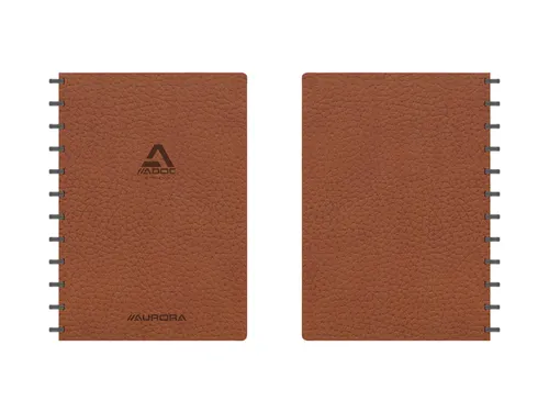 Schrift Adoc Business A4 ruit 5x5mm 144 pagina's 90gr bruin