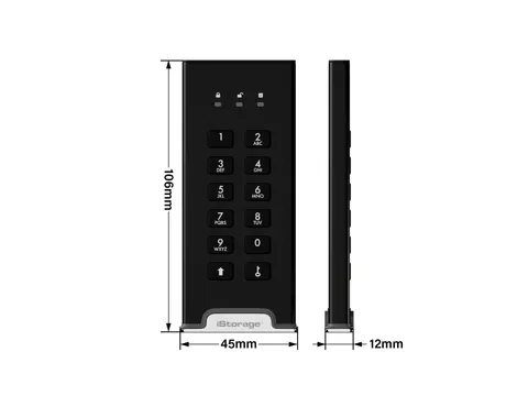 iStorage diskAshur M2 PIN, 240 GB, M.2, USB Type-A / USB Type-C, 3.2 G