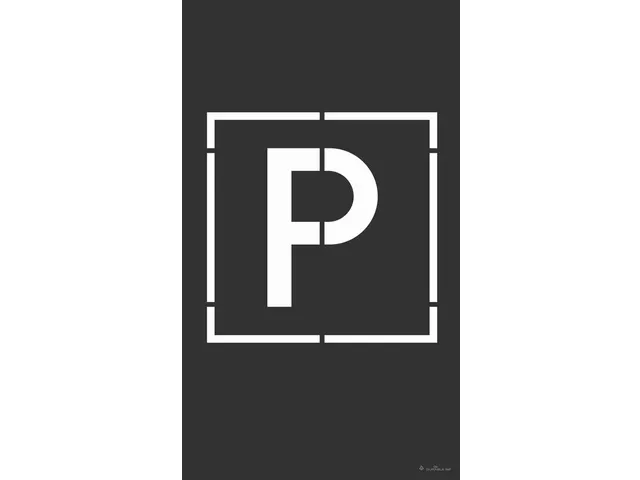 DURALINE Sjabloonset PP voor Vloermarkering Parkeerplaats 6-delige Set
