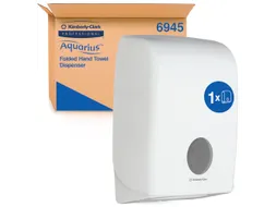 Handdoekdispenser Kimberly Clark Aquarius i-vouw wit 6945