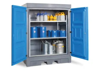 PE-vatenkast,v. aquatox./agressieve stoffen,HxBxD 1980x1560x1080mm - 1