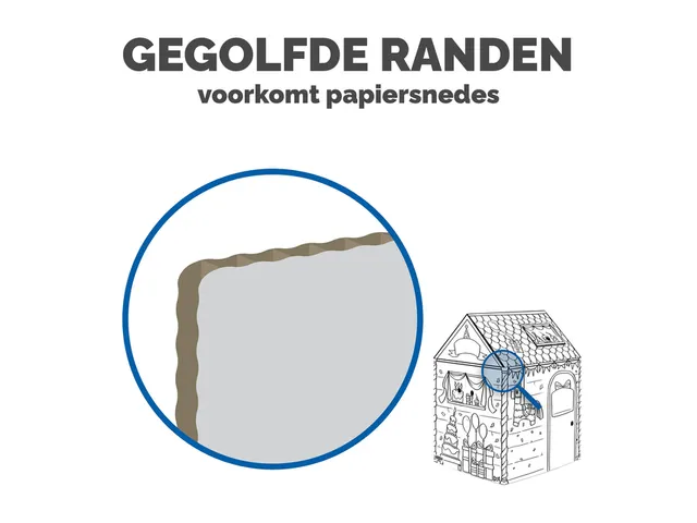 Kartonnen speelhuis XL Verjaardag Bankers Box Play inkleurbaar