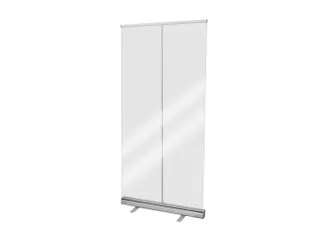 anti-speekselscherm,PET-folie,glashelder,frame aluminium - 2