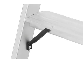 trapladder,eenzijdig,5treden,stand H 1,11m,balk L 1,89m,aluminium - 6