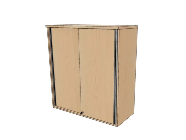 opzetkast,v. schuifdeurkast,HxBxD 1070x1200x445mm,NE-esdoorn