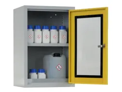 milieu-wandkast,v. aquatox. stoffen,HxBxD 600x400x300mm,vensterdeur