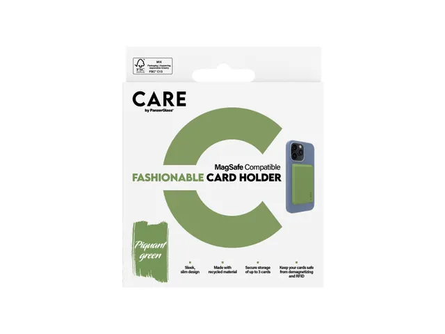 PanzerGlass CARE by Card Holder Green iPhone, Hoes, Apple, Apple