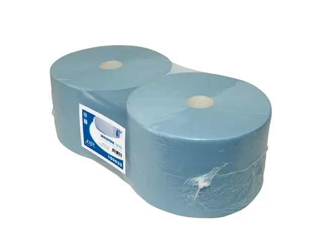 Industriepapier 100623 Euro perforatie CEL Blauw 3-laags 2 Rol