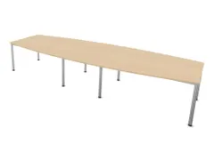 vergadertafel,HxBxD 740x4000x1400mm,vatvormig,NE-esdoorn
