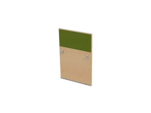 baliepaneel,v. bureau,aanbouw rechts,B 800mm,NE-esdoorn,BN7048-groen