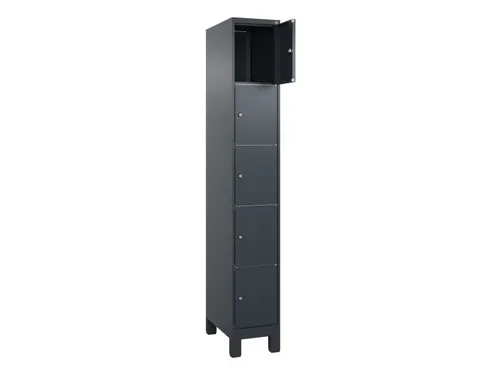 lockerkast HxBxD 1950x300x500mm 1x5vakken cil.-slot voeten