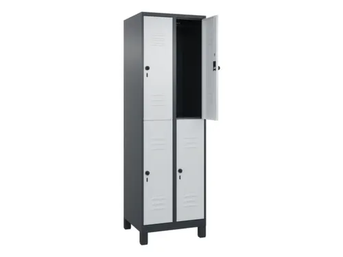 dubbeldekse locker,HxBxD 1950x600x500mm,2x2vak.,vak B 300mm