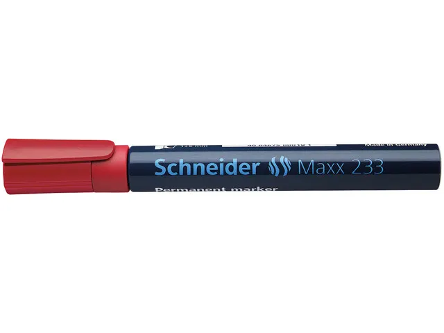 Marker Schneider Maxx 233 permanent beitelpunt rood