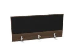 opzetpaneel bureau aanbouw achter NV bruin hickory zwart 1200mm