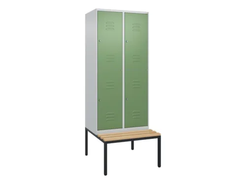 Dubbeldekse dekenkist,HxBxD 2120x800x815mm,2x2vak.,vak B 400mm
