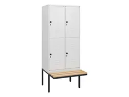 Dubbeldekse dekenkist,HxBxD 1950x800x815mm,2x2vak.,vak B 400mm