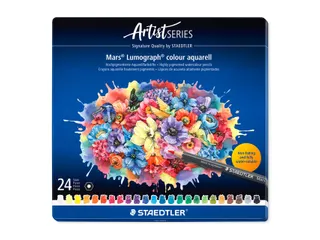 Aquarelpotlood Staedtler Mars Lumograph 24 kleuren - 9