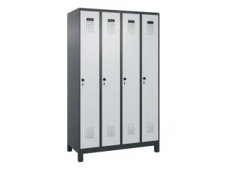 locker,HxBxD 1950x1200x500mm,4vak,vak B 300mm,draaigrendel,voeten - 3