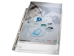 Showtas Leitz 4755 A4 4-gaats PVC 0.17mm glad met expansievouw