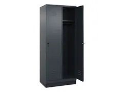 locker,HxBxD 1950x800x500mm,2vak,vak B 400mm,draaigrendel,sokkel
