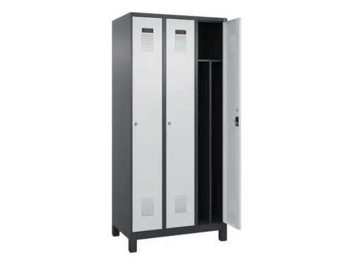 locker voor scheiding van kleding,HxBxD 1950x900x500mm,3vak