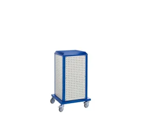 gereedschapswagen,HxBxD 1260x700x700mm,4geperforeerde platen buiten - 3