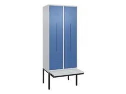 Z-garderobekast,HxBxD 2120x800x815mm,4vak,vak B 400mm,cil.-slot