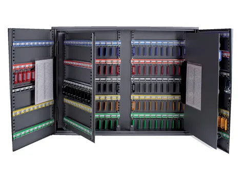 Pavo Sleutelkast XL tweedeurs 300 haken 720x540x140mm cilinderslot