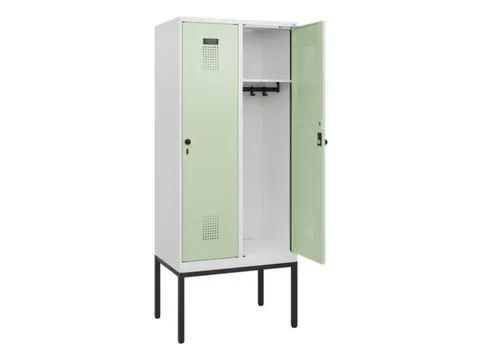 schoollocker,HxBxD 1950x800x500mm,2vak,vak B 400mm,draaigrendel