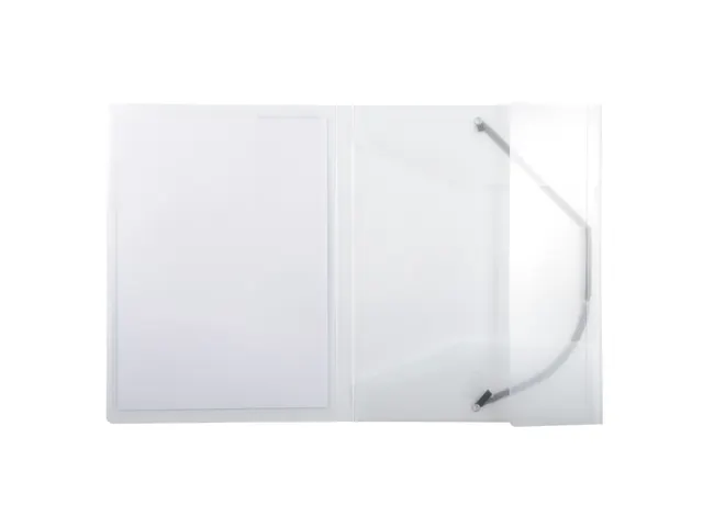 Kreacover Elastomap A4 Transparant Polypropyleen Met 3 Kleppen