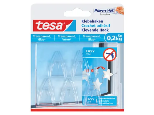 Klevende haak Tesa transparant 0.2kg