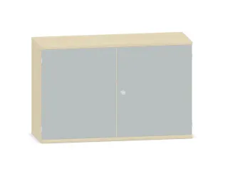Kantoorkast 770x1200x430mm Decor Romp Esdoorn Decor Front Lichtgrijs - 1