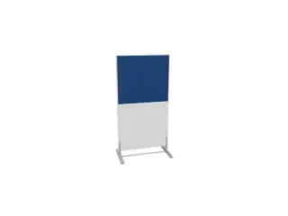scheidingswand,HxB 1545x800mm,Bl-wit,BN6016-blauw - 2