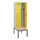locker met bank,voor scheiding van kleding,HxBxD 2120x600x815mm,2vak