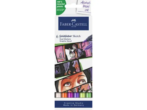 Sketchmarker Faber-Castell Goldfaber etui 6 stuks Graphic novel op alc